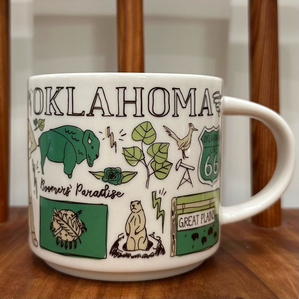 Starbucks Coffee Been There Series Okulahoma Mug Cup Coffee Cup